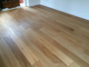 Wooden flooring installation