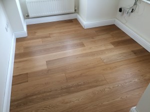Installation of wooden flooring